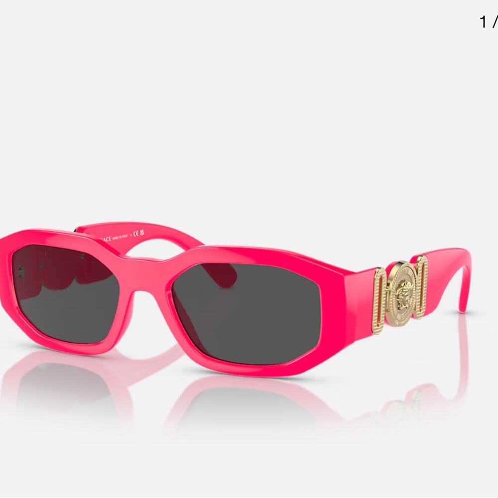 Versace Pink and Gray Sporty Sunglasses